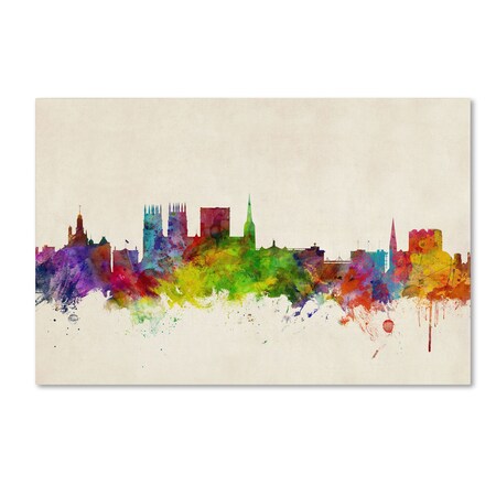 Michael Tompsett 'York England Skyline' Canvas Art,30x47